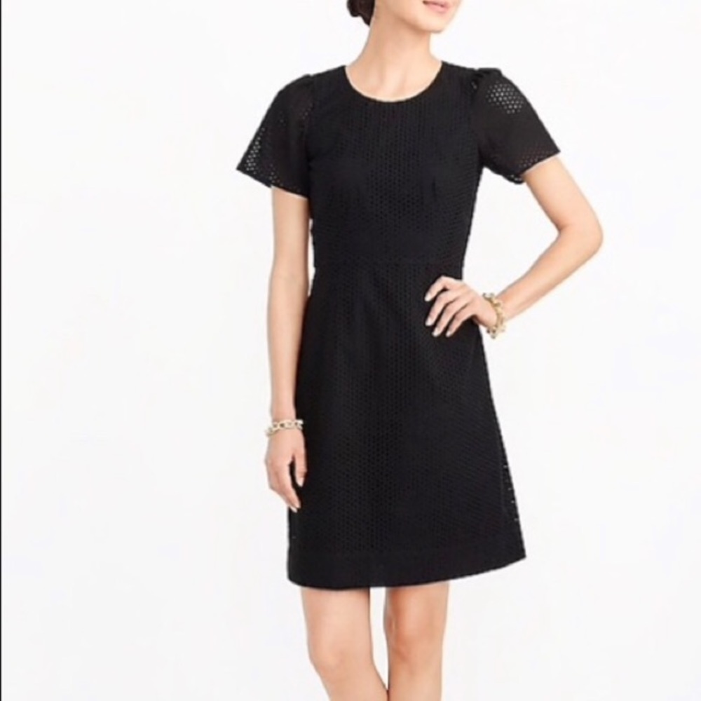 J.Crew Flutter Sleeves Eyelet Dress